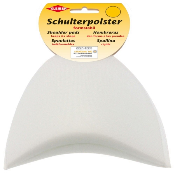 Kleiber Schulterpolster Halbmond weiß