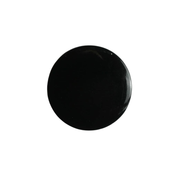 Modeknopf Glänzend 15mm schwarz