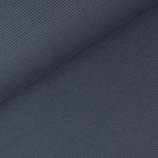 Waffeljersey Baumwolle navy