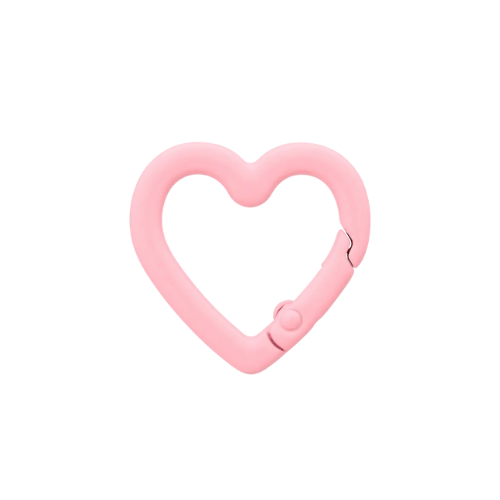 Prym Karabinerhaken Herz 19mm coral