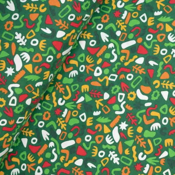 Baumwolljersey Förmchen tannengrün