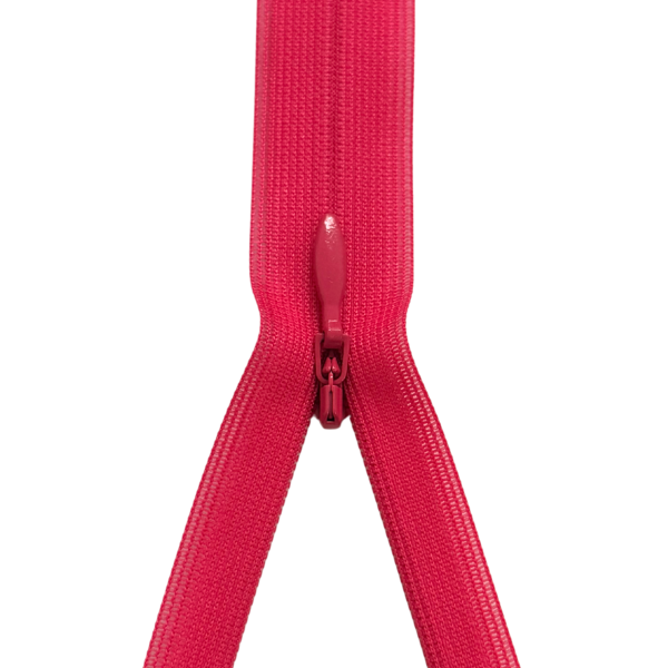 YKK nicht teilbarer Reißverschluss nahtverdeckt pink 60cm