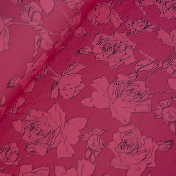 French Terry Sweat Rosen bordeaux