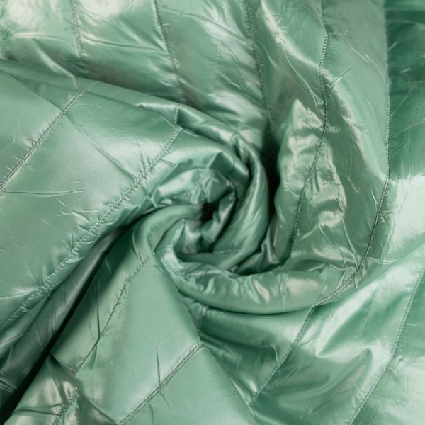 Jacken- & Westen Steppstoff Metallic salbei