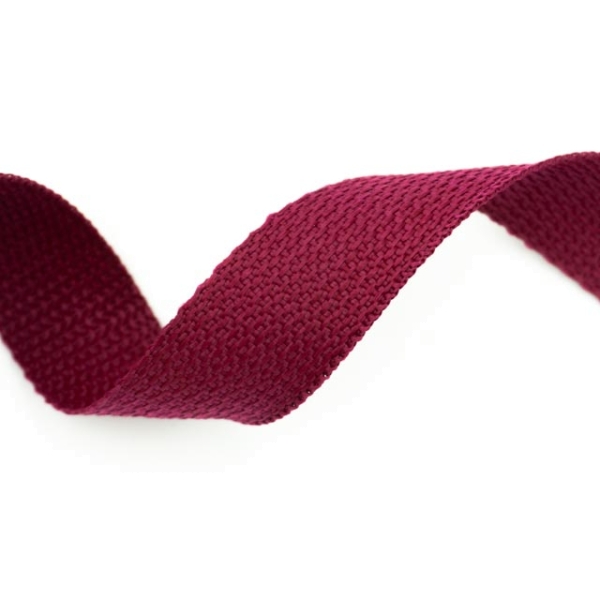 Gurtband Grobmaschig 25mm bordeaux