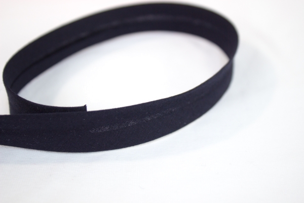 Schrägband vorgefalzt navy