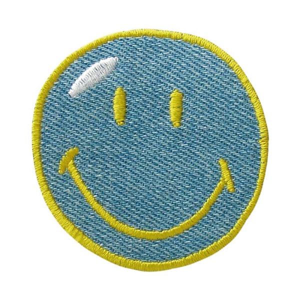 Applikation Smiley Jeans