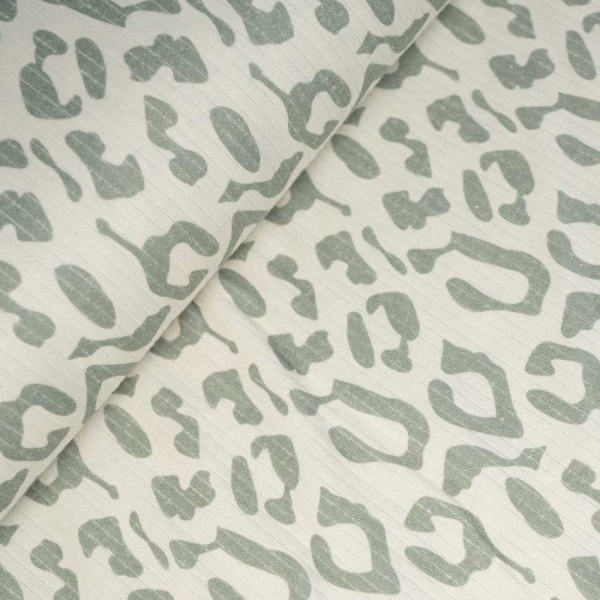 Ripp Baumwolljersey Leo salbei