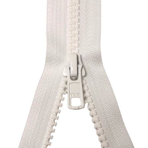 YKK nicht teilbarer Reißverschluss Krampe weiß 35cm