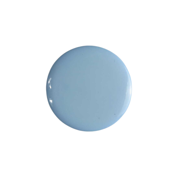 Modeknopf 10mm glänzend hellblau