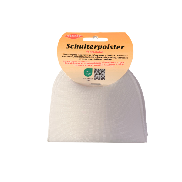 Kleiber Schulterpolster Halbmond 2 Stk. weiß