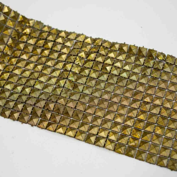 Nietenband 10cm altgold