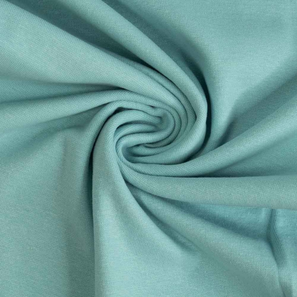 50cm Zuschnitt Feinstrick Bündchen eisblau