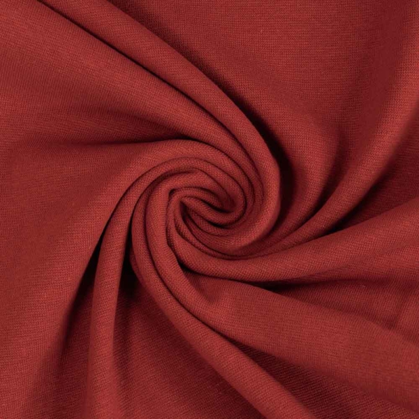 50cm Zuschnitt Feinstrick Bündchen terra