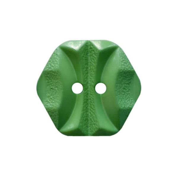 Modeknopf Sechseckig 18 mm grün