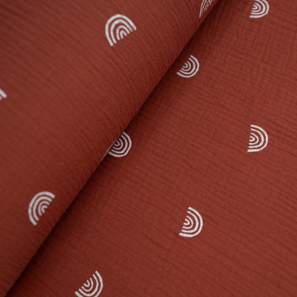 Musselin Double Regenbogen terra