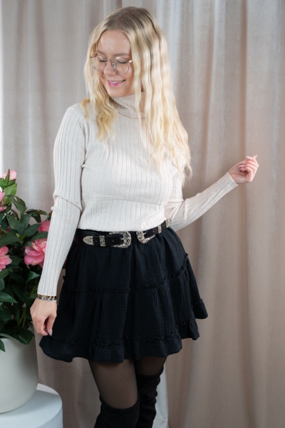 Rollkragen Pullover Alissa beige