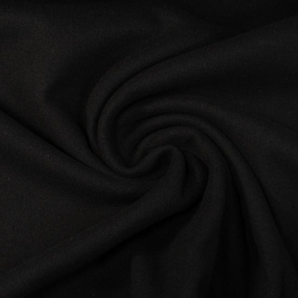 Mantelstoff Wool Touch schwarz