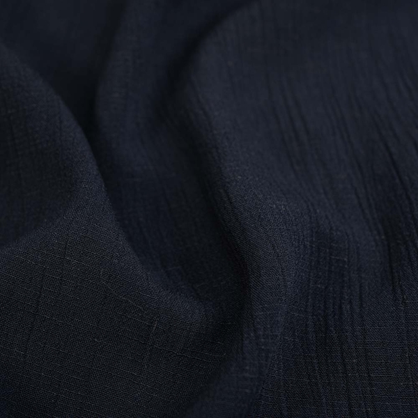 Viskose Leinen Crinkle navy