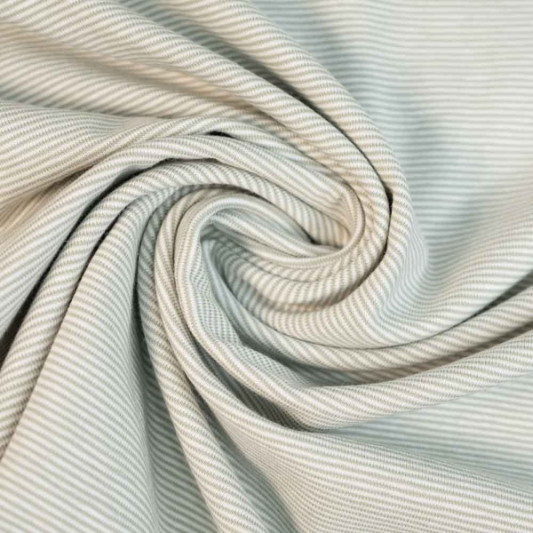 Baumwolljersey Ringelstreifen salbei