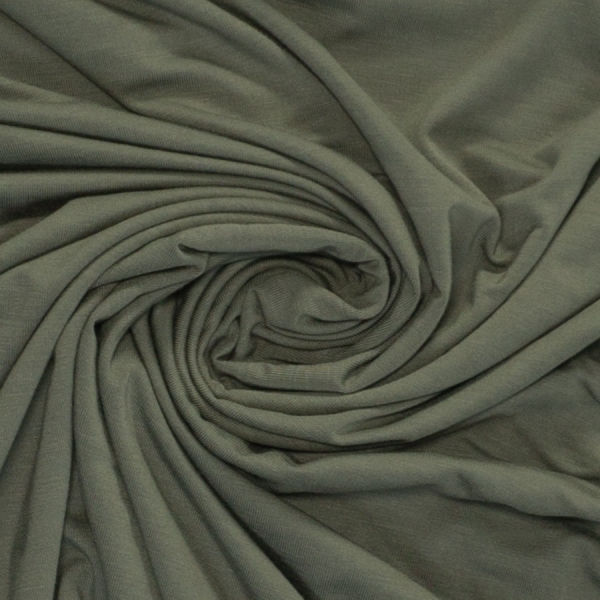 Bamboo Jersey khaki dunkel