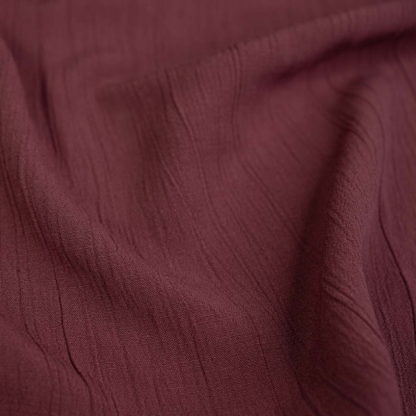 Viskose Leinen Crinkle bordeaux