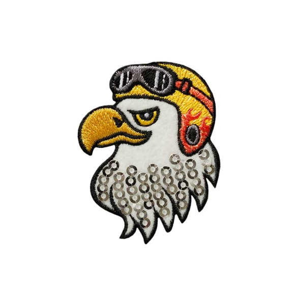 Applikation Adlerkopf Pailletten