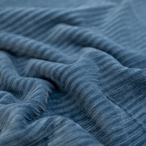 Breitcord Baumwolljersey jeansblau
