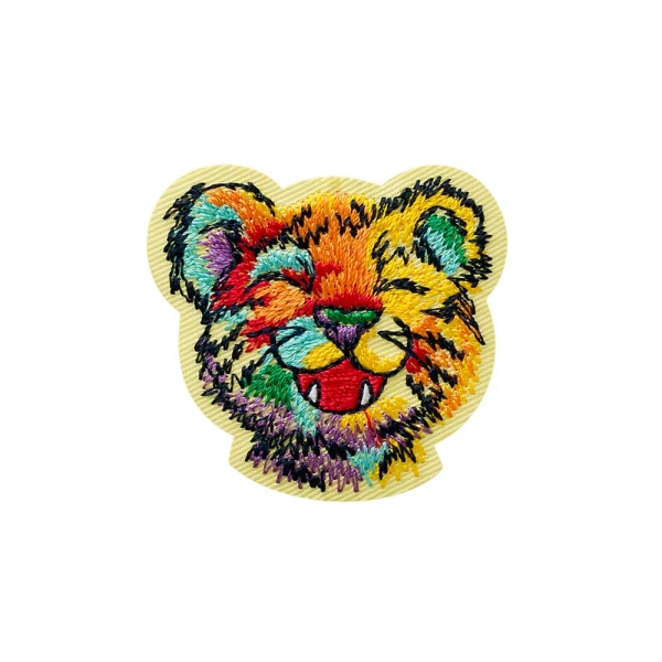 Applikation Tiger bunt