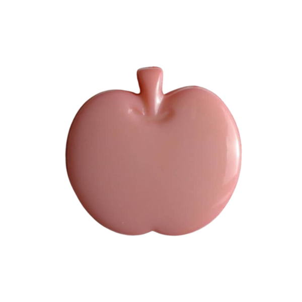Kinderknopf Apfel 14mm rosa