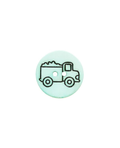 Kinderknopf mit Lastwagen mint