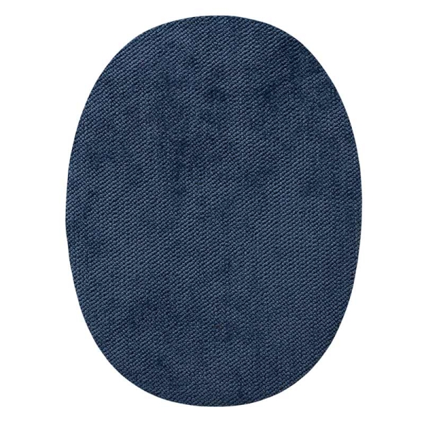 Applikation Stoffflicken oval marine 2 Stück