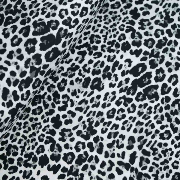 Baumwolljersey Leo schwarz