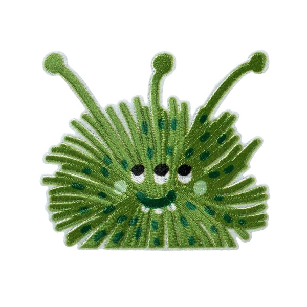 Applikation Monster Wuschel grün
