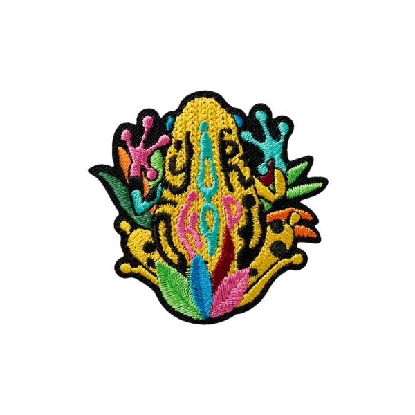 Applikation Kröte bunt