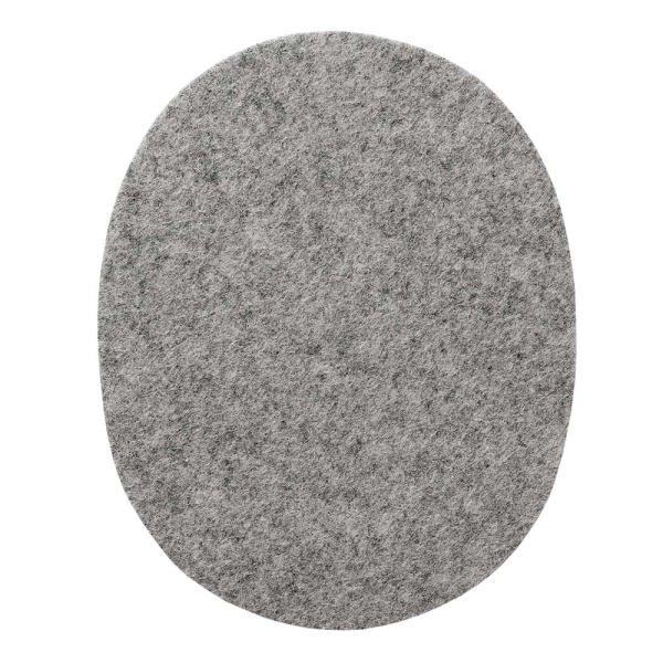 Applikation Stoffflicken hellgrau