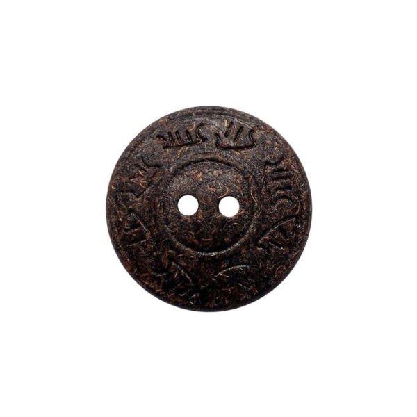 Kokosknopf Schriftzug 18mm