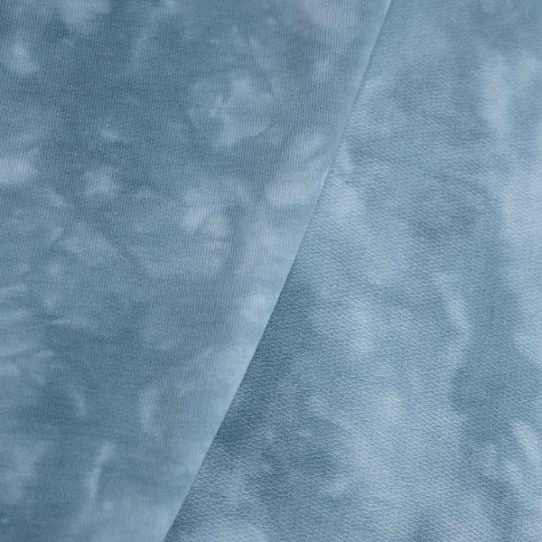 Sweat French Terry Batik rauchblau