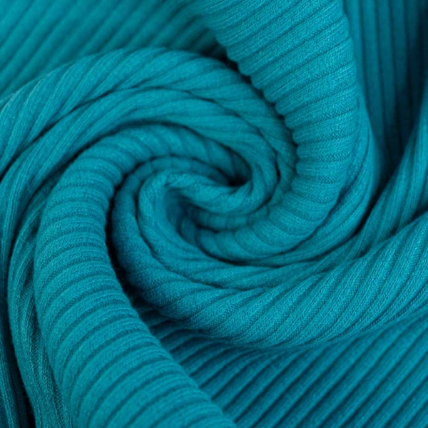 Grobstrick Bündchen petrol