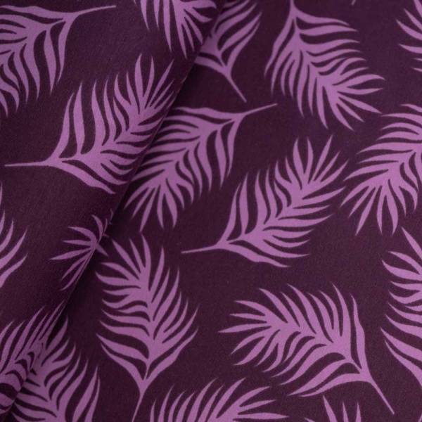 Baumwolljersey Blätter beere