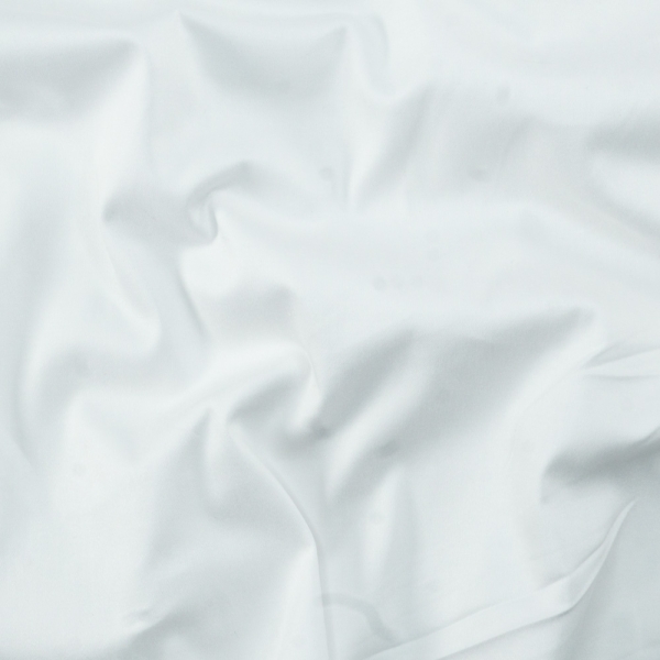 Baumwollsatin Stretch für Hosen weiß
