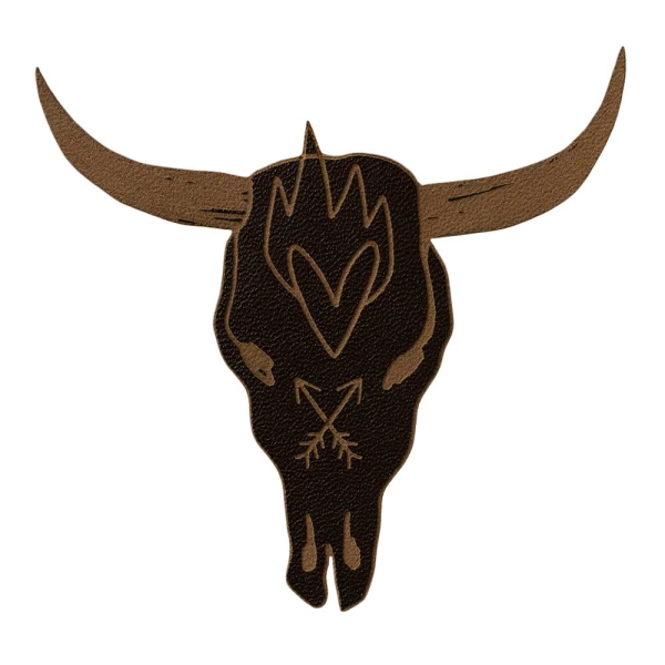 Applikation Büffel Schädel