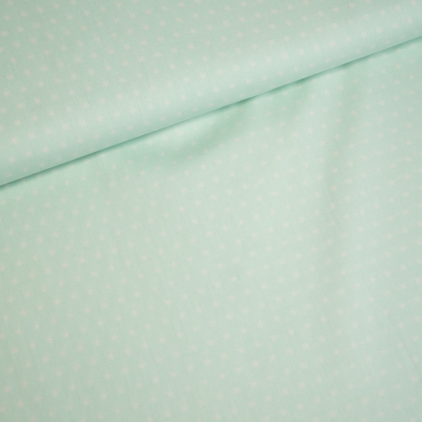 Baumwolle/Webware Sternchen pastellmint