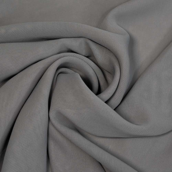Chiffon Uni grau