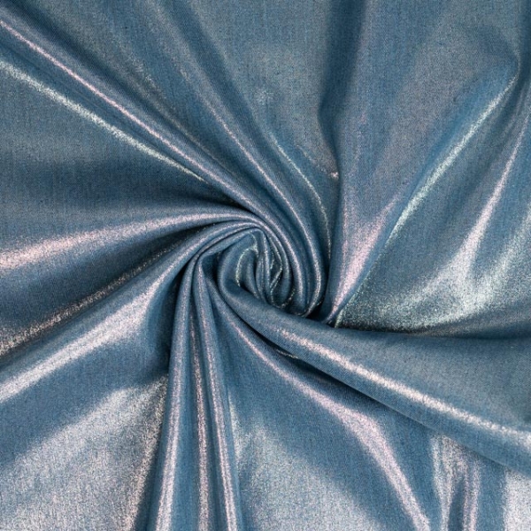 Jeans Denim Stretch blau Silber-Coated