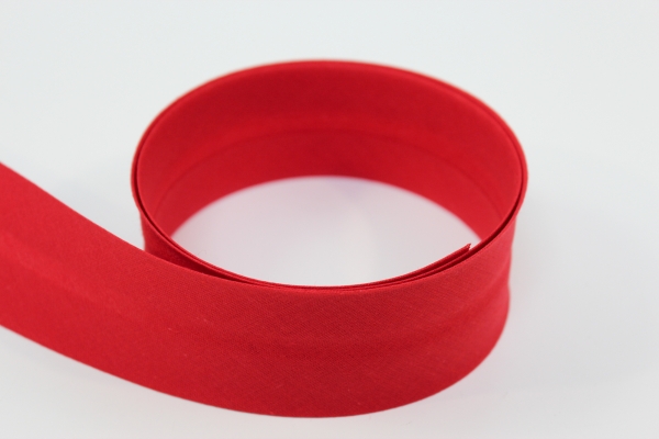 Schrägband 2cm oder 4cm breit vorgefalzt rot