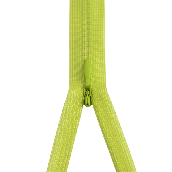YKK nicht teilbarer Reißverschluss nahtverdeckt lime 60cm