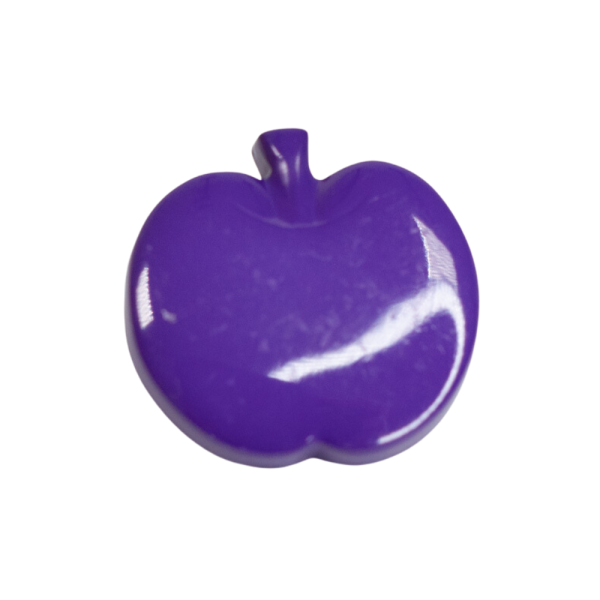Kinderknopf Apfel 14mm lila