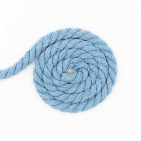 Soft Kordel 10mm gedreht dusty blue