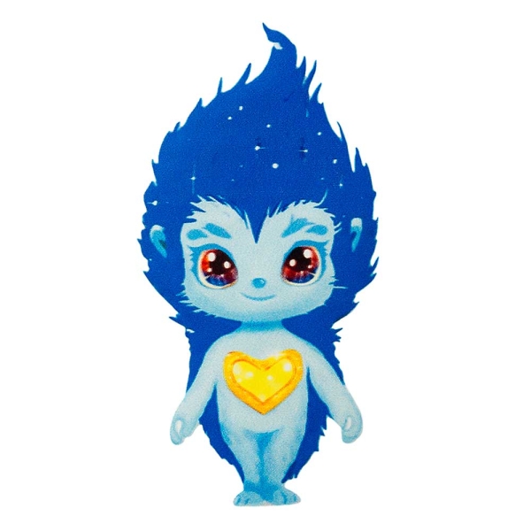 Applikation Goldys blau